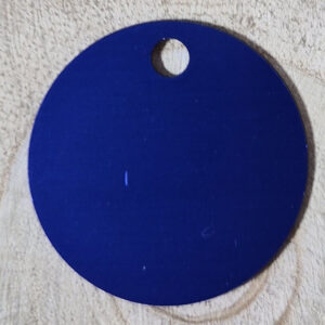 Médaille à graver ronde — Bleu