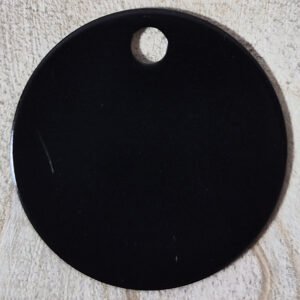 Médaille à graver ronde — Noir
