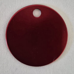 Médaille à graver ronde — Rouge