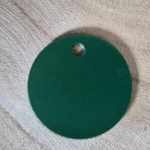 Médaille à graver ronde — Vert